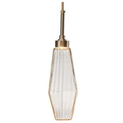 Hammerton Studio Aalto 67" Wide Artisan Crafted Geometric Optic Glass 10 Light Linear Chandelier