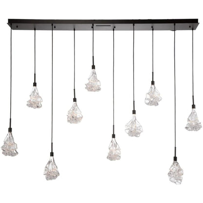 Hammerton Studio Blossom 10 Light 73" Wide LED Multi Light Pendant with Blown Glass Shades