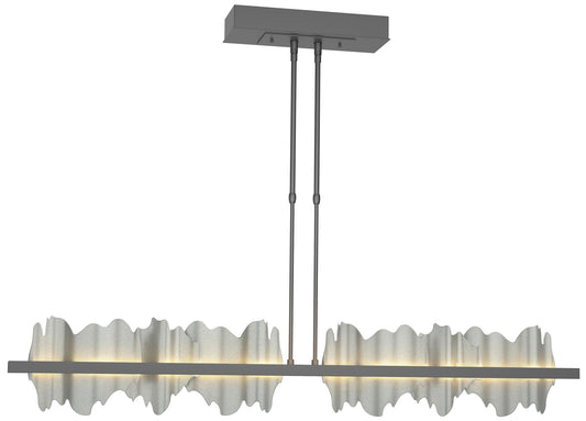 Hildene 51.9" Black & Vintage Platinum Long LED Pendant