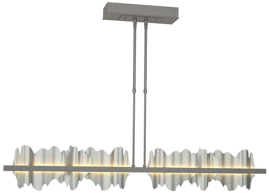 Hildene 51.9" Natural Iron & Vintage Platinum Short LED Pendant