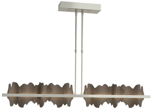 Hildene 51.9" Sterling & Bronze Long LED Pendant