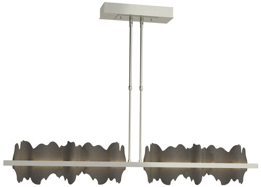 Hildene 51.9" Sterling & Natural Iron Long LED Pendant