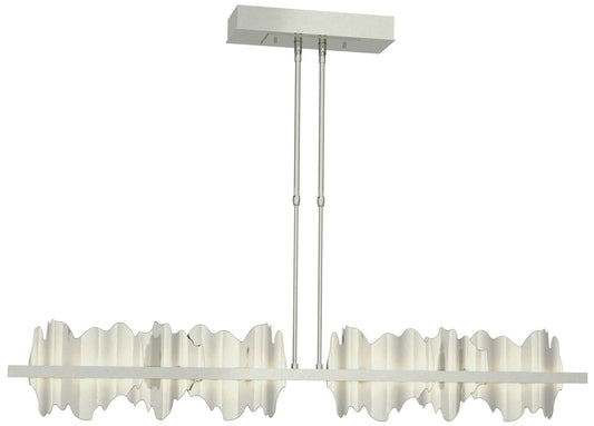 Hildene 51.9" Sterling & Sterling Short LED Pendant