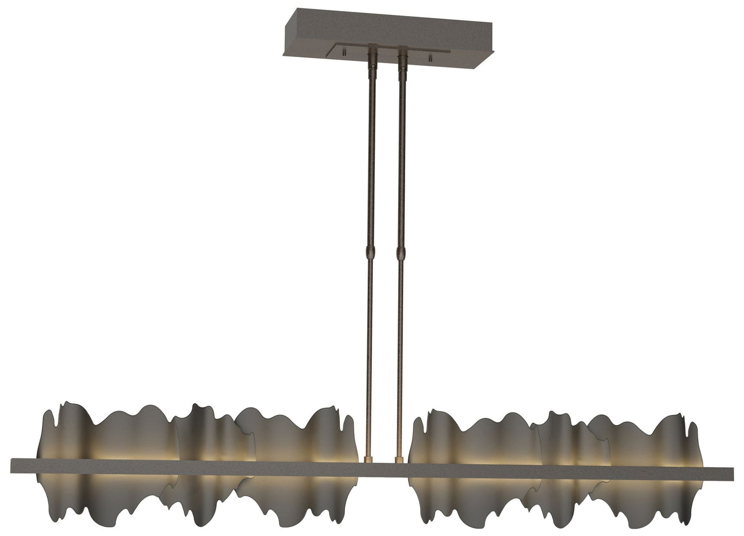 Hildene 51.9" Wide Large Oil Rubbed Bronze And Black LED Pendant
