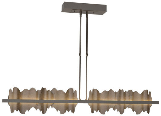 Hildene 51.9" Wide Large Oil Rubbed Bronze And Bronze LED Pendant