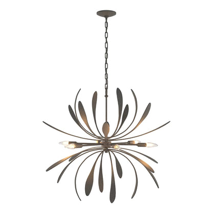 Hubbardton Forge Dahlia 6 Light 33" Wide Taper Candle Style Chandelier