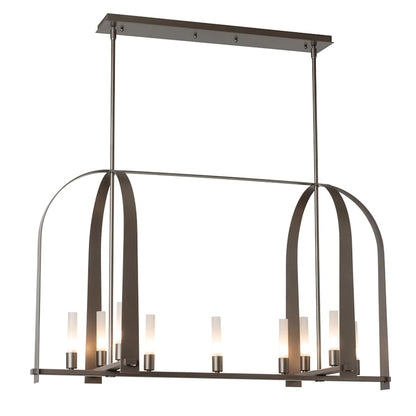Hubbardton Forge Triomphe 9 Light 41" Wide Linear Pendant