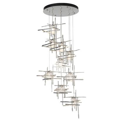 Hubbardton Forge Tura 9 Light 30" Wide Abstract Multi Light Pendant