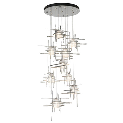 Hubbardton Forge Tura 9 Light 30" Wide Abstract Multi Light Pendant