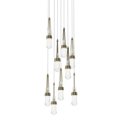 Hubbardton Forge Link 9 Light 21" Wide Multi Light Pendant