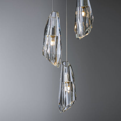 Hubbardton Forge Luma 5 Light 15" Wide Crystal Multi Light Pendant