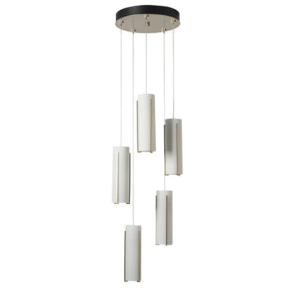 Hubbardton Forge Exos Glass 5 Light 14" Wide Suspension Multi Light Pendant