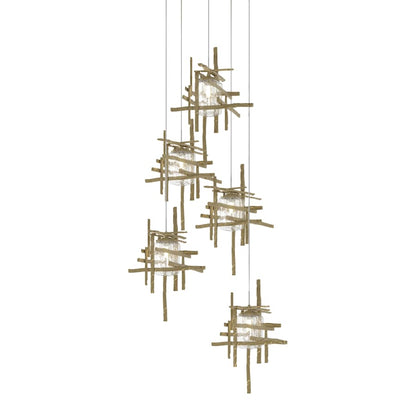 Hubbardton Forge Tura 5 Light 28" Wide Multi Light Pendant