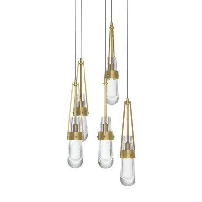 Hubbardton Forge Link 5 Light 13" Wide Multi Light Pendant
