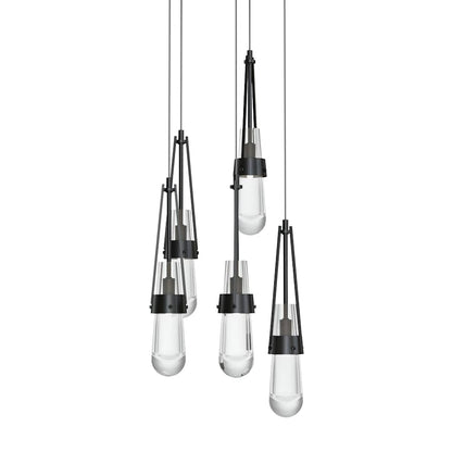 Hubbardton Forge Link 5 Light 13" Wide Multi Light Pendant