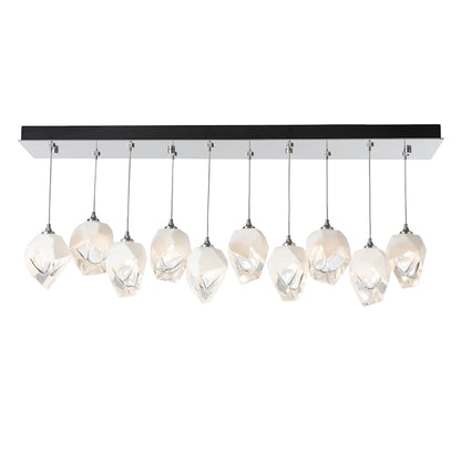 Hubbardton Forge Chrysalis 10 Light 45" Wide Linear Pendant