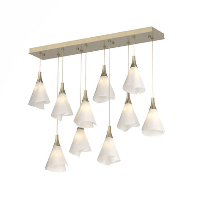 Hubbardton Forge Mobius 10 Light 46" Wide Linear Pendant