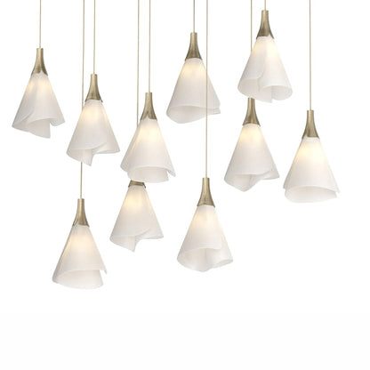 Hubbardton Forge Mobius 10 Light 46" Wide Linear Pendant