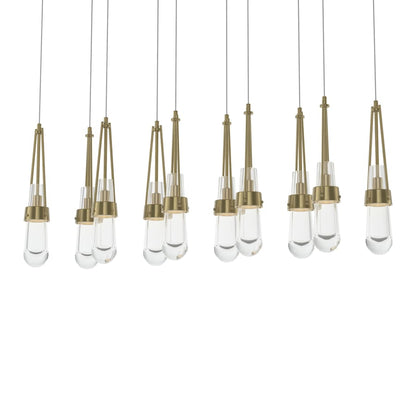 Hubbardton Forge Link 10 Light 45" Wide Linear Pendant