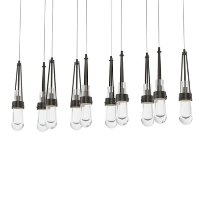 Hubbardton Forge Link 10 Light 45" Wide Linear Pendant