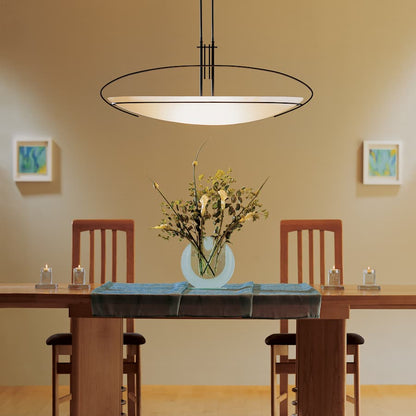 Hubbardton Forge Mackintosh 2 Light 41" Wide Linear Pendant with Customizable Glass Shade