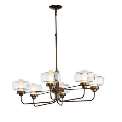 Hubbardton Forge Nola 6 Light 42" Wide Chandelier