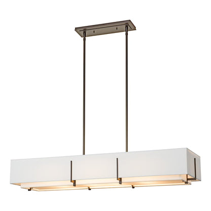 Hubbardton Forge Exos 4 Light 47" Wide Linear Chandelier