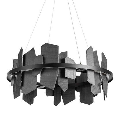 Hubbardton Forge Ardesia 38" Wide LED Ring Chandelier