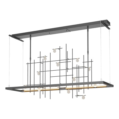 Hubbardton Forge Four Seasons 54" Wide Linear Pendant