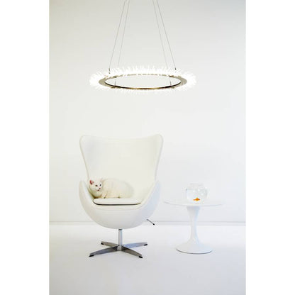 Hubbardton Forge Anemone 37" Wide LED Ring Chandelier