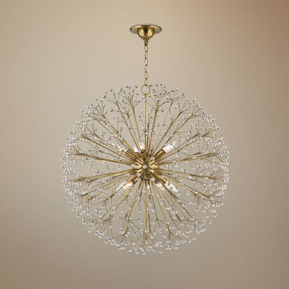 Hudson Valley Dunkirk 30" Wide Aged Brass Chandelier