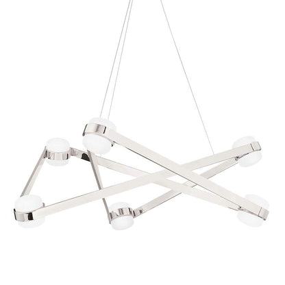 Hudson Valley Lighting Orbit 6 Light 38" Wide LED Abstract Chandelier