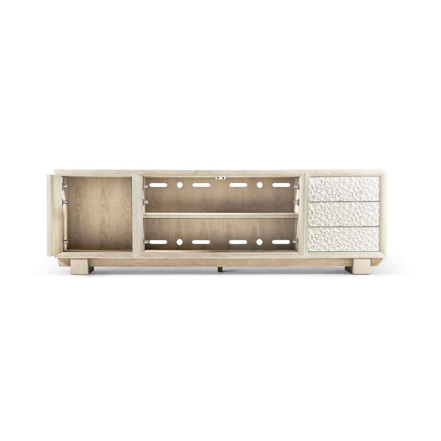 Jonathan Charles Pelagic Cast Metal Entertainment Console (500425-BLO-CPM)