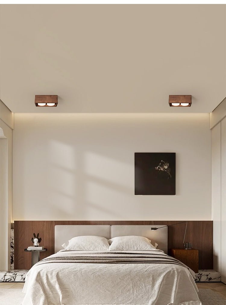 Cobra Wood Ceiling Light
