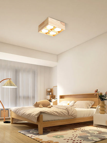 Cobra Wood Ceiling Light