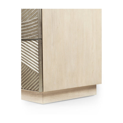 Jonathan Charles Capillary Cast Metal Texture Double Dresser (500393-BLO-SFM)
