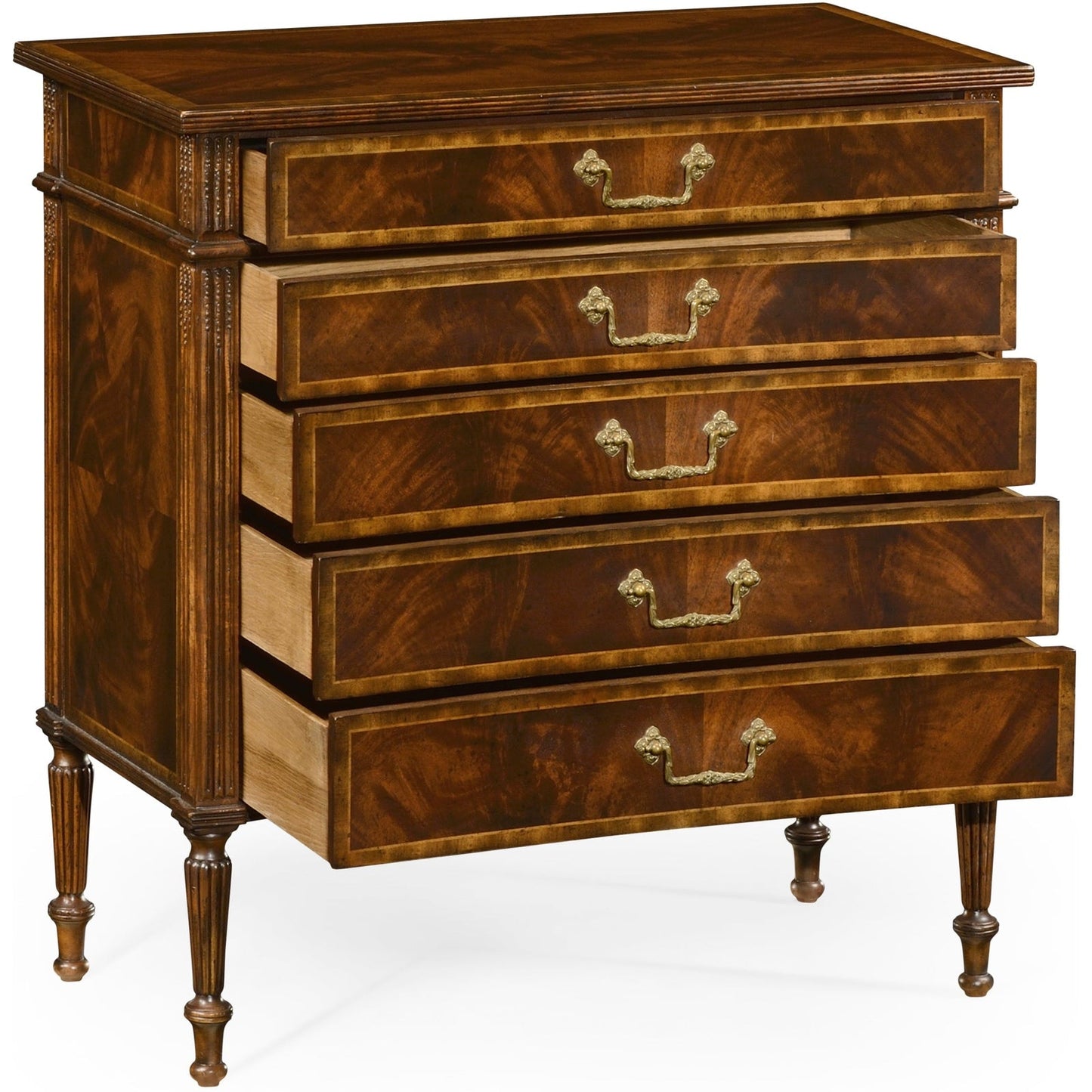 Jonathan Charles Buckingham Chest of Drawers with Concave Profile (493089-MAH)