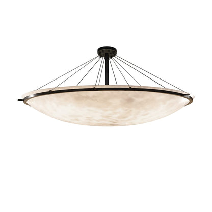 Justice Design Group Clouds 75" Wide Ring LED Single Tier Bowl Shaped Chandelier