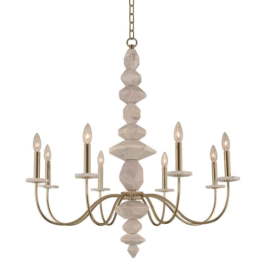 Kalco Carrara 8 Light 34" Wide Chandelier