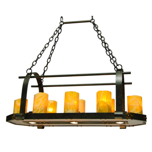 Kalco Cordova 11 Light Linear Island Chandelier
