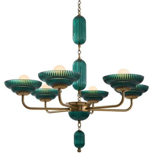 Kalco Verde 6 Light 40" Wide Chandelier