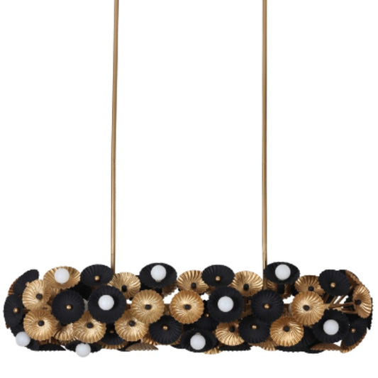 Kalco Damask 24 Light 48" Wide Linear Chandelier