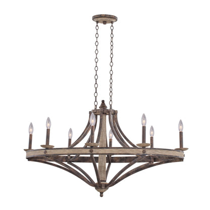 Kalco Coronado 8 Light Single Tier Linear Chandelier