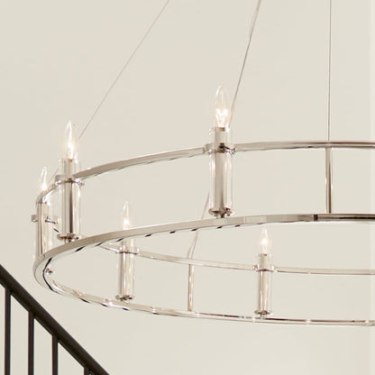 Kichler Rosalind 10 Light 50" Wide Crystal Candle Style Chandelier