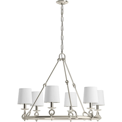 Kohler Lighting Terret 6 Light 36" Wide Taper Candle Ring Chandelier