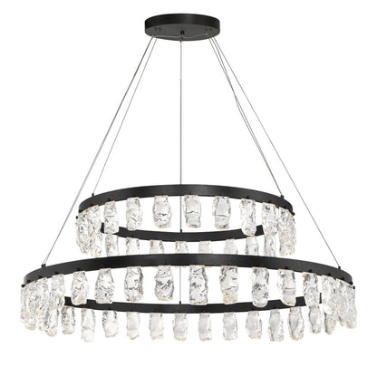 Kovacs Artic Glacier 49" Wide LED Crystal Ring Chandelier