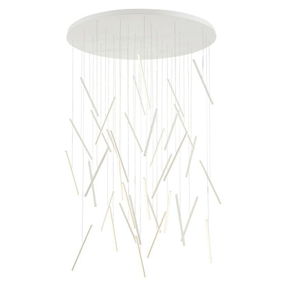 Kuzco Lighting Chute 50" Wide 3000K LED Abstract Multi Light Pendant