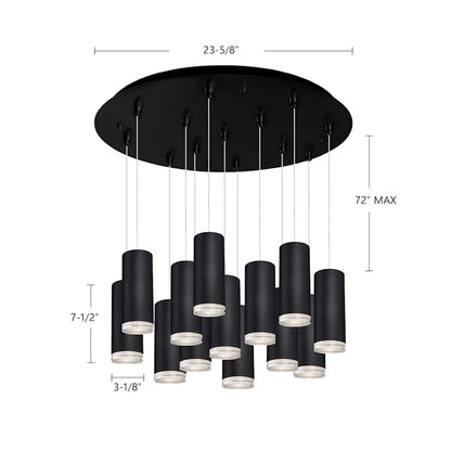 Kuzco Lighting Cameo 24" Wide Lantern Chandelier