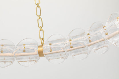 Lindley Small LED Chandelier Aged Brass