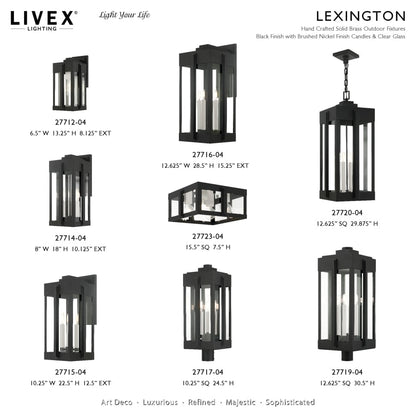 Livex Lighting Lexington 4 Light 13" Wide Outdoor Pendant